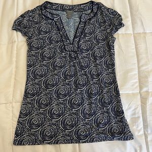 Ann Taylor, blue and white size small